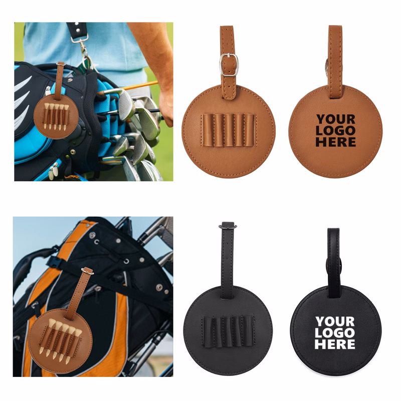 Leather Golf Tee Holder MOQ 50PCS