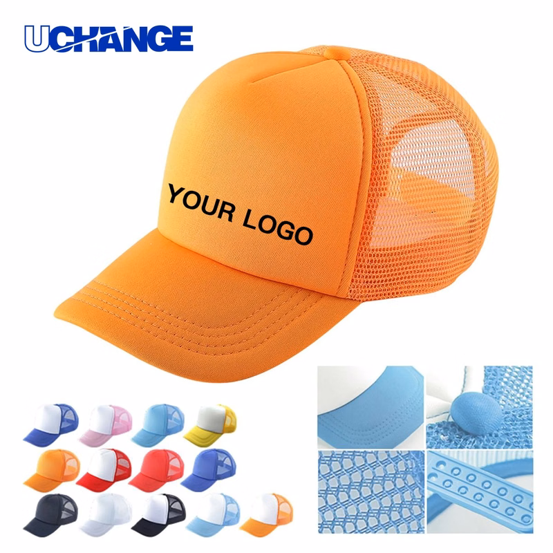 Mesh Trucker Hat Headwear with Curved Brim