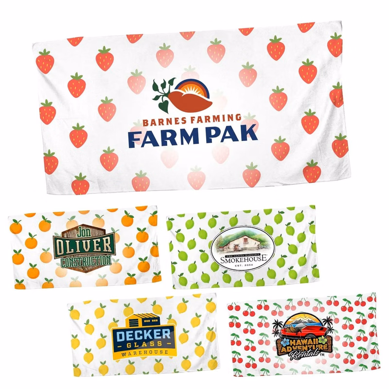 30 X 60 FULL COLOR FRUITY TOWEL