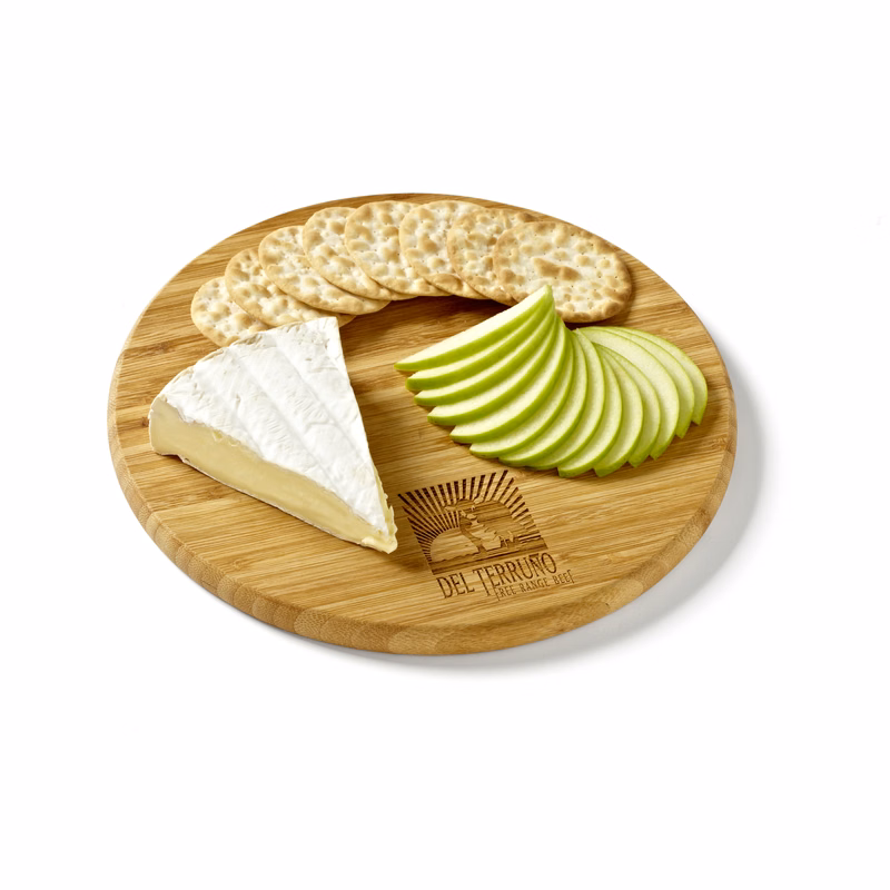10" Round Bamboo & Sports Ball Cutting Boards