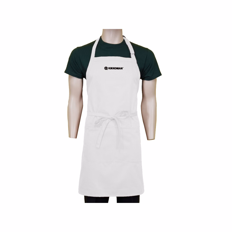 24 in. x 33 in. Spun-Polyester Adjustable Bib Apron With Pockets (Full Color Logo)