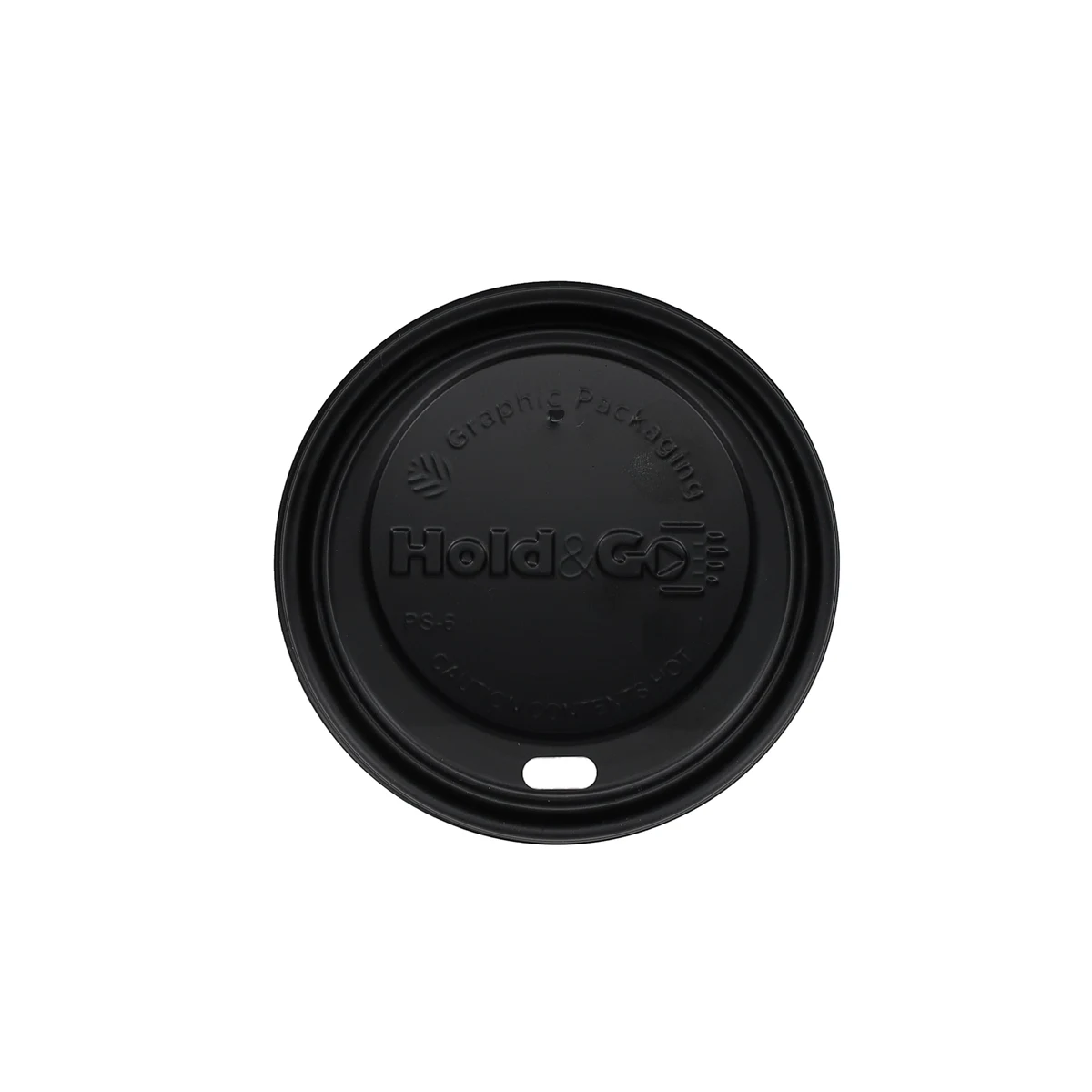 8 oz Paper Cup Insulated Domed Lid Black 1