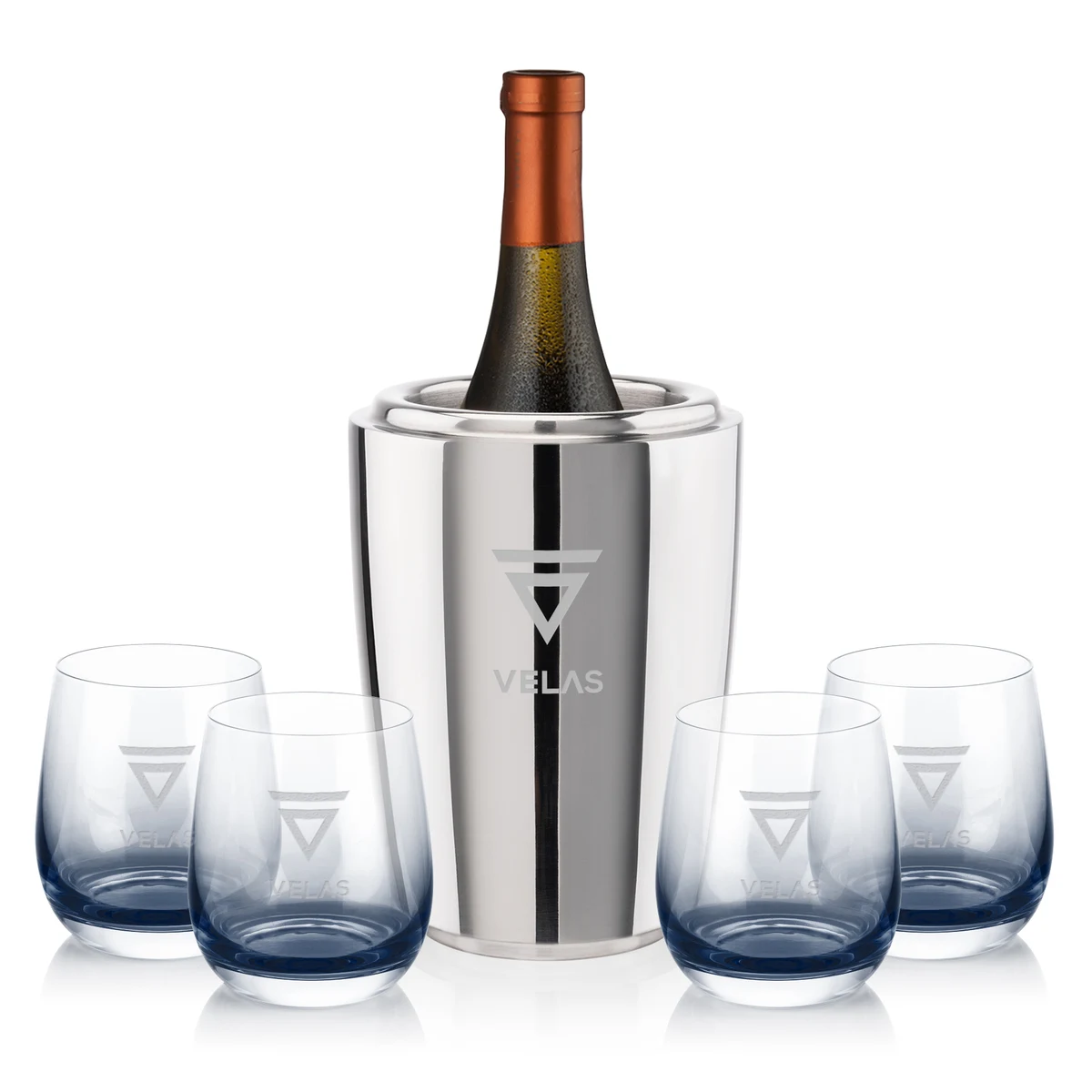 Pescara Wine Cooler & Soudan Smoke Stemless Wine 1