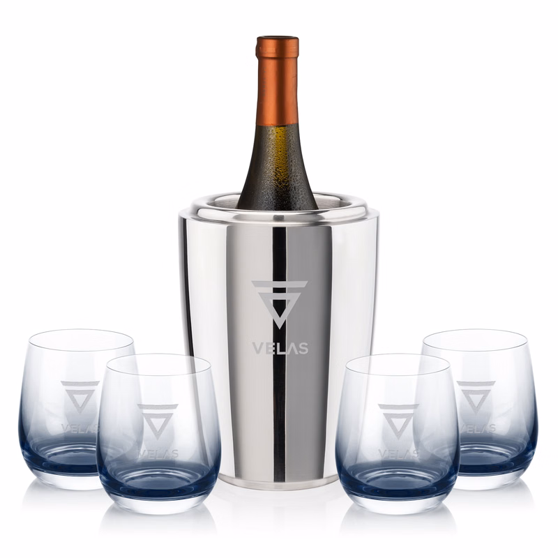 Pescara Wine Cooler & Soudan Smoke Stemless Wine