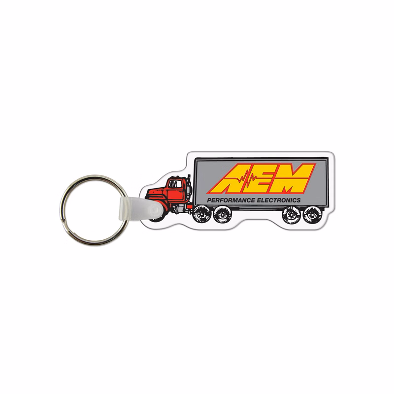 Tractor Trailer USA Made Vinyl Keychain