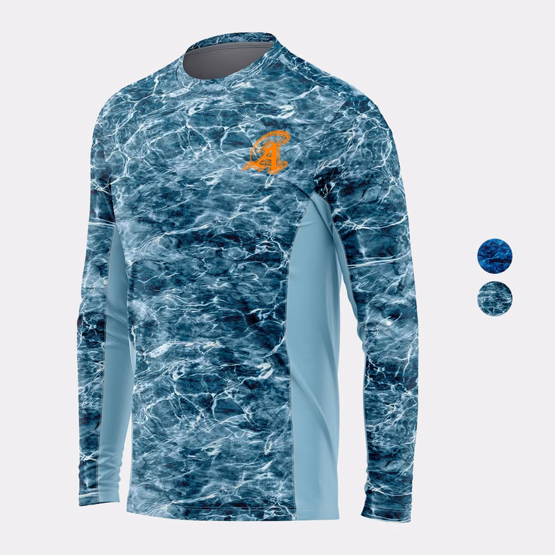 Mossy Oak® Men's 4.4 oz. Polyester Interlock Long Sleeve T-Shirt, UPF 50+
