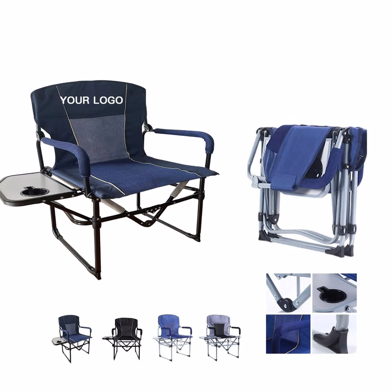 Portable Outdoor Chair with Built-In Table