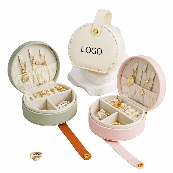 Circular Portable Jewelry Box