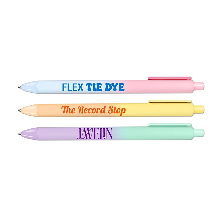 Flex Tie Dye - Multicolor Ombre Soft Touch Rubberized Hybrid Ink Gel Pen 1