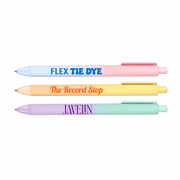 Flex Tie Dye - Multicolor Ombre Soft Touch Rubberized Hybrid Ink Gel Pen