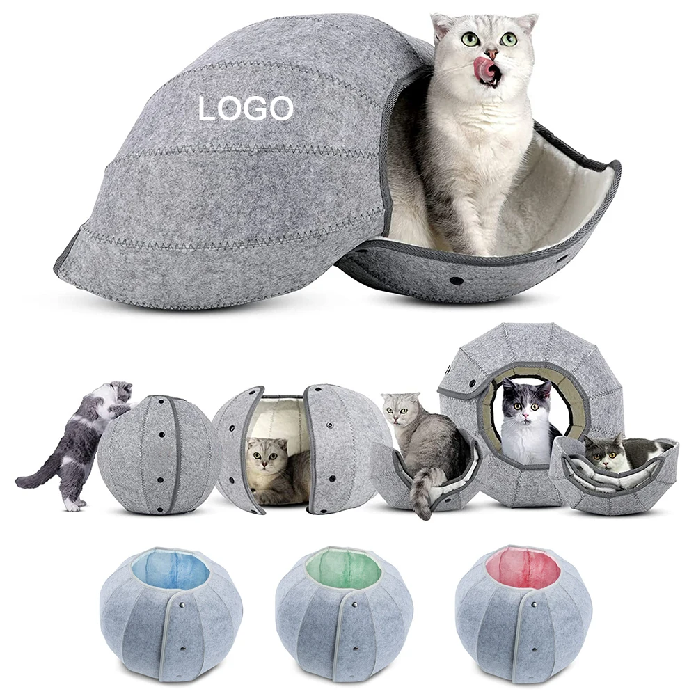 Foldable Pet Bed Cat House 1