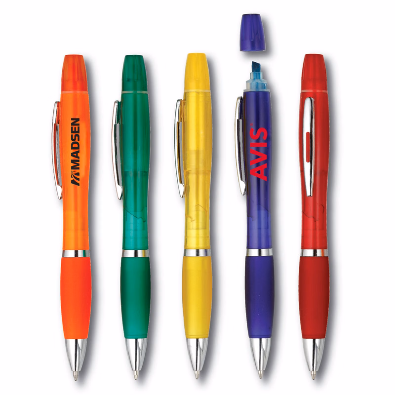 Pen & Highlighter Combo (Color Barrel)