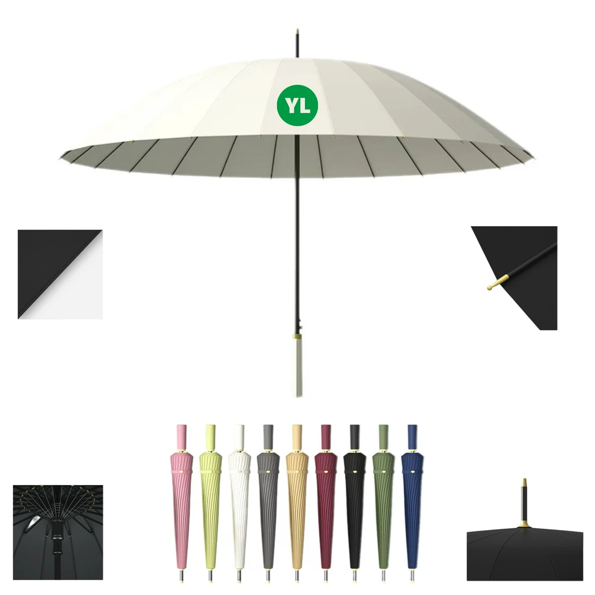 24-Rib Auto-Opening Canopy Shield 1