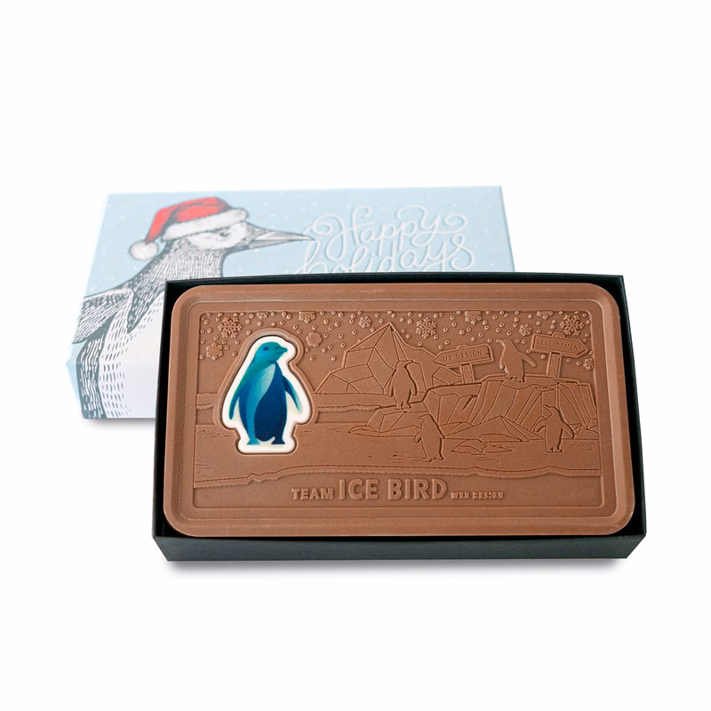 Giant 2lb. Engraved Combo Chocolate Bar with Luxury Custom Packaging