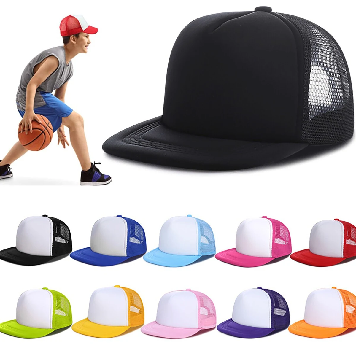 Kids Snapback Mesh Cap 1