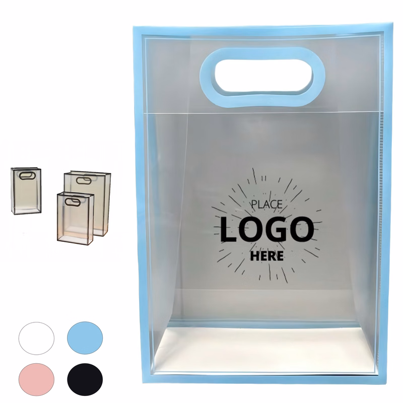 Trim Border Clear PP Die?Cut Carry Tote Bag