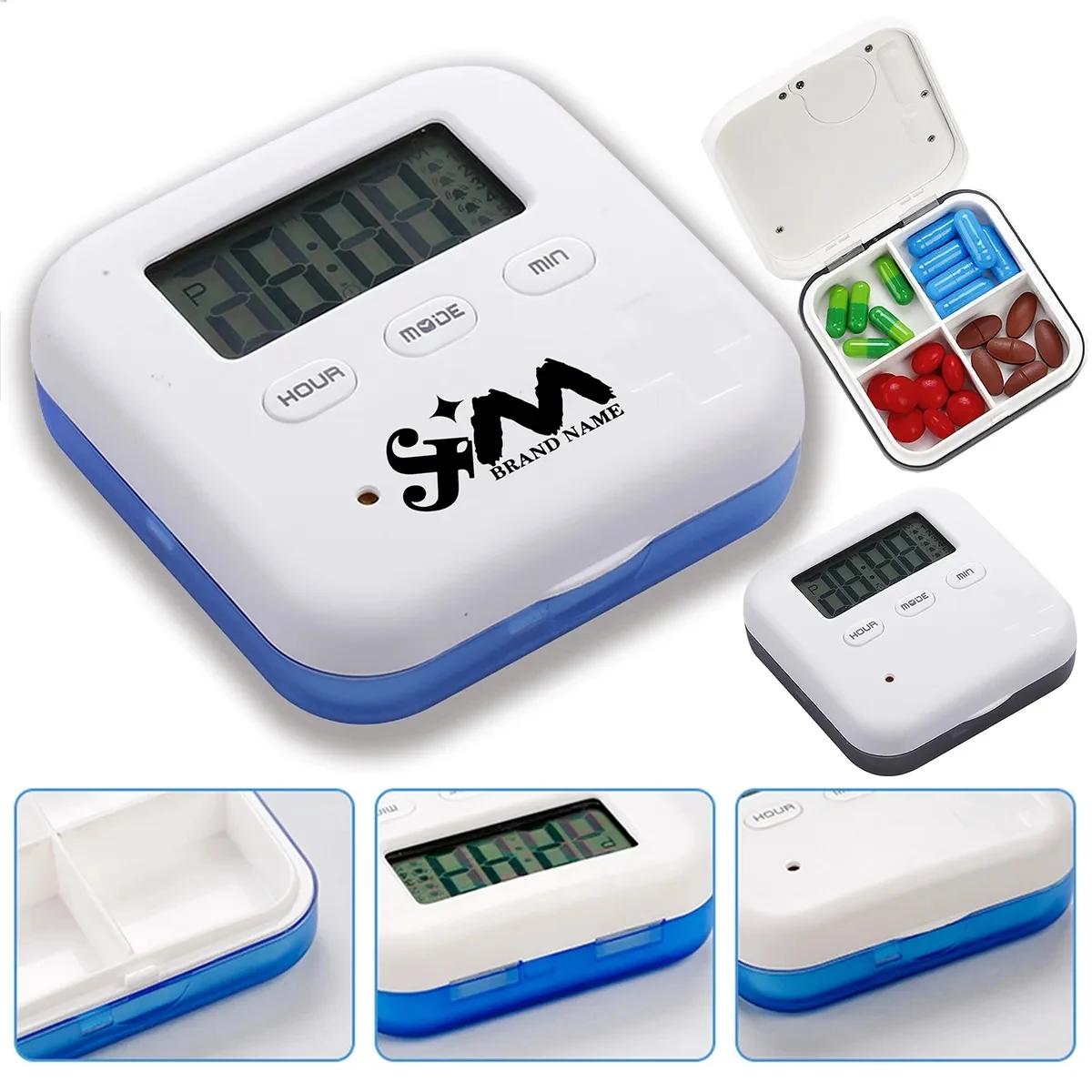 Portable Electronic Intelligent Timed Reminders Pill Boxs 1