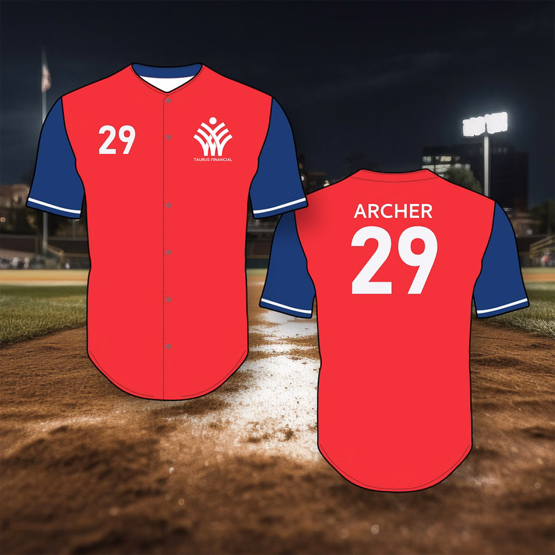 EPICOLOR Button Down Baseball Jersey