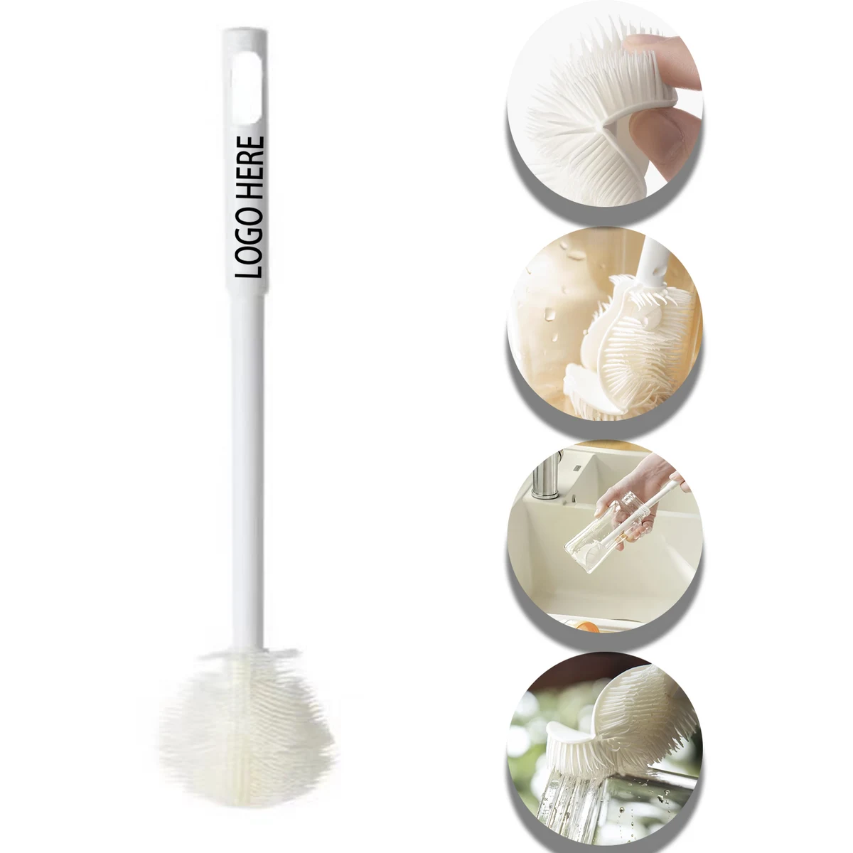 Long handle folding cup brush 1