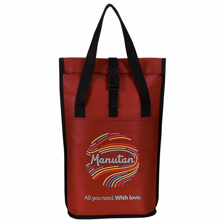 Roll Over Insulated Wine Cooler Tote