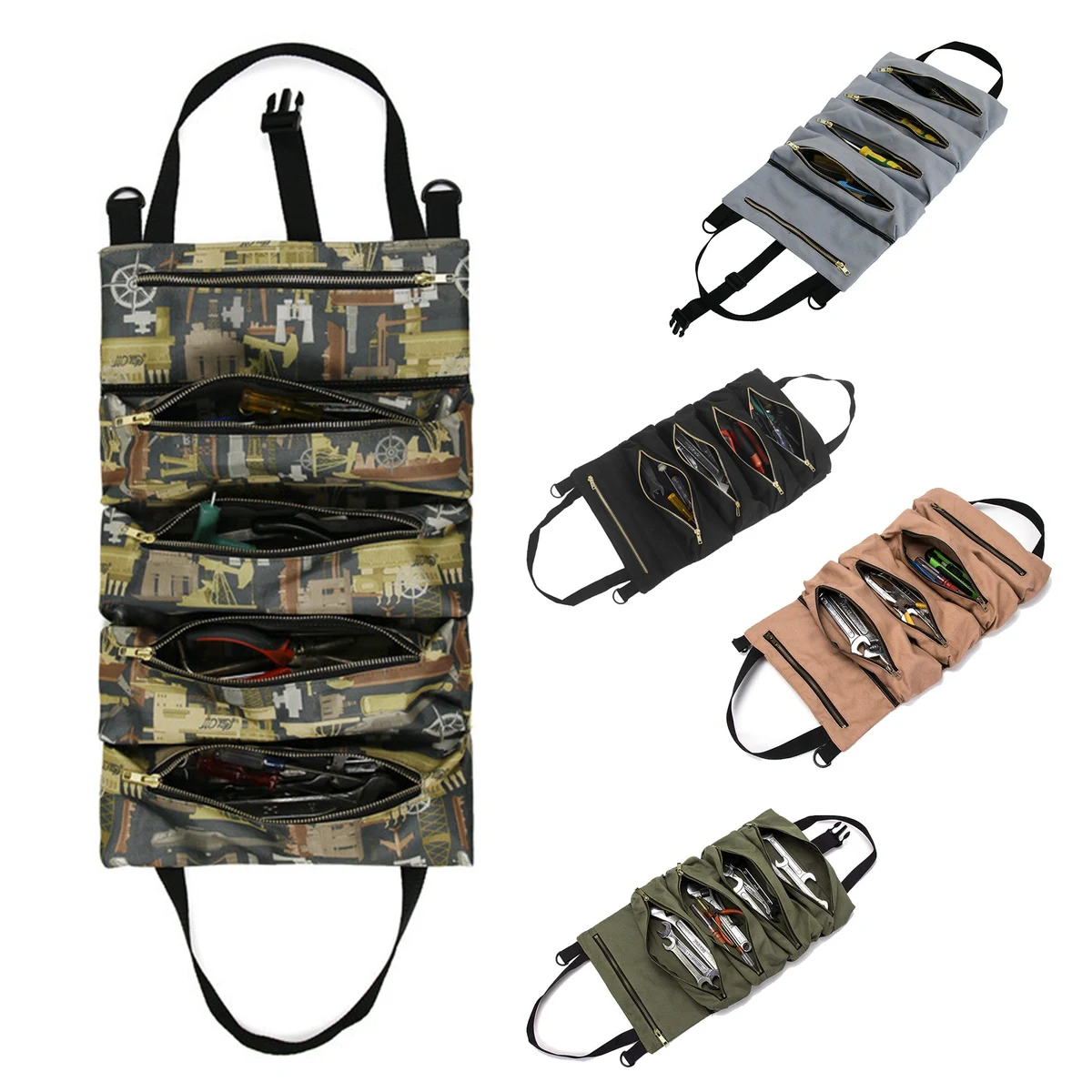Canvas Tool Storage Roll Bag 1
