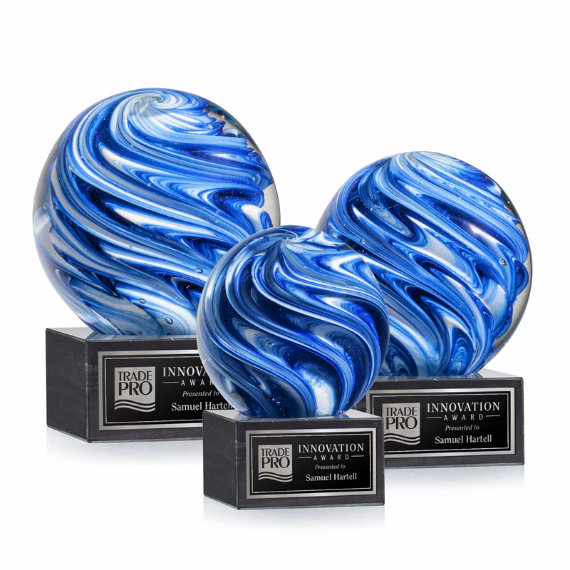 Naples Award on Square Marble Base