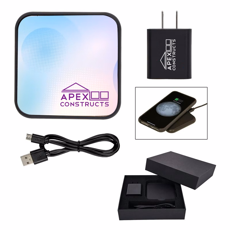 Dynamic Duo Wireless Charger And Adapter Gift Set