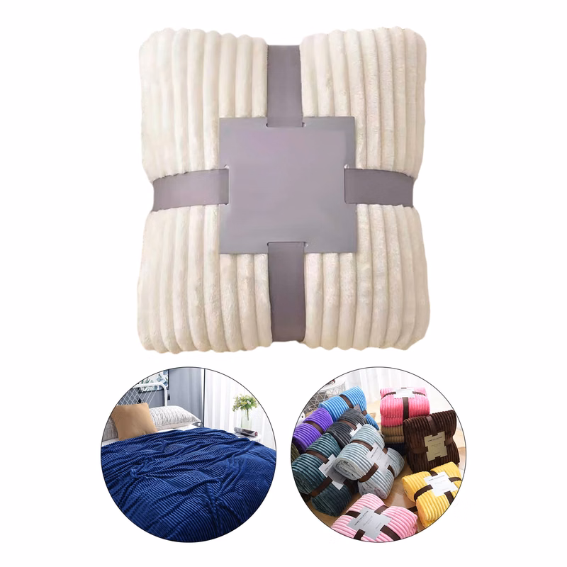Versatile Cozy Fleece Blanket Mul Sizes Avail