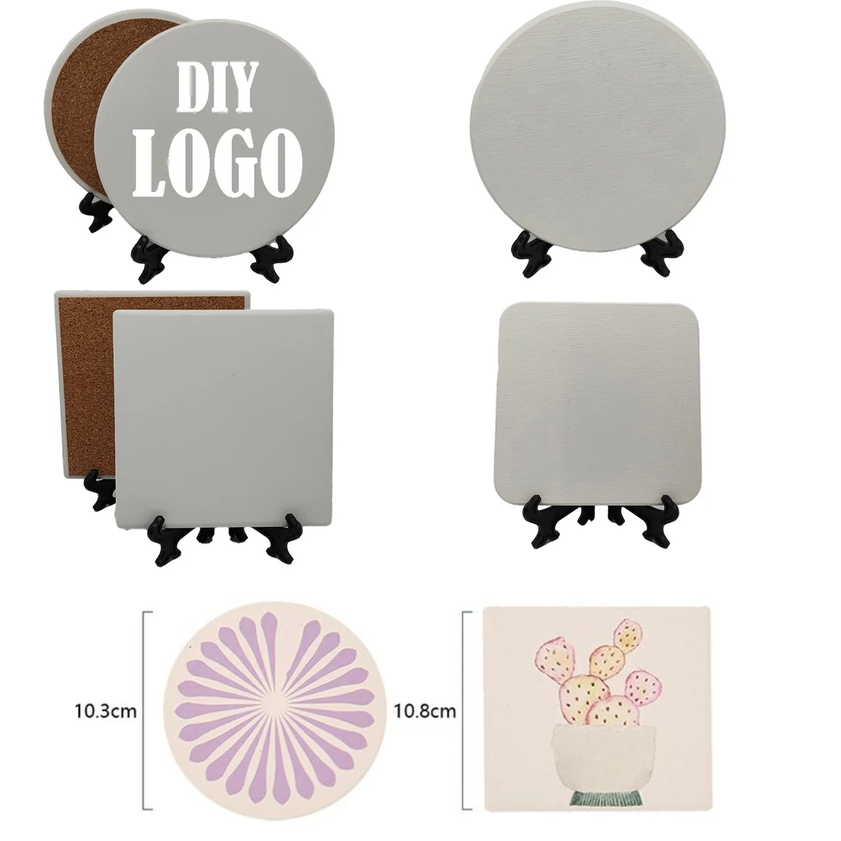Ceramic Or Diatom Mud Coaster DIY 1