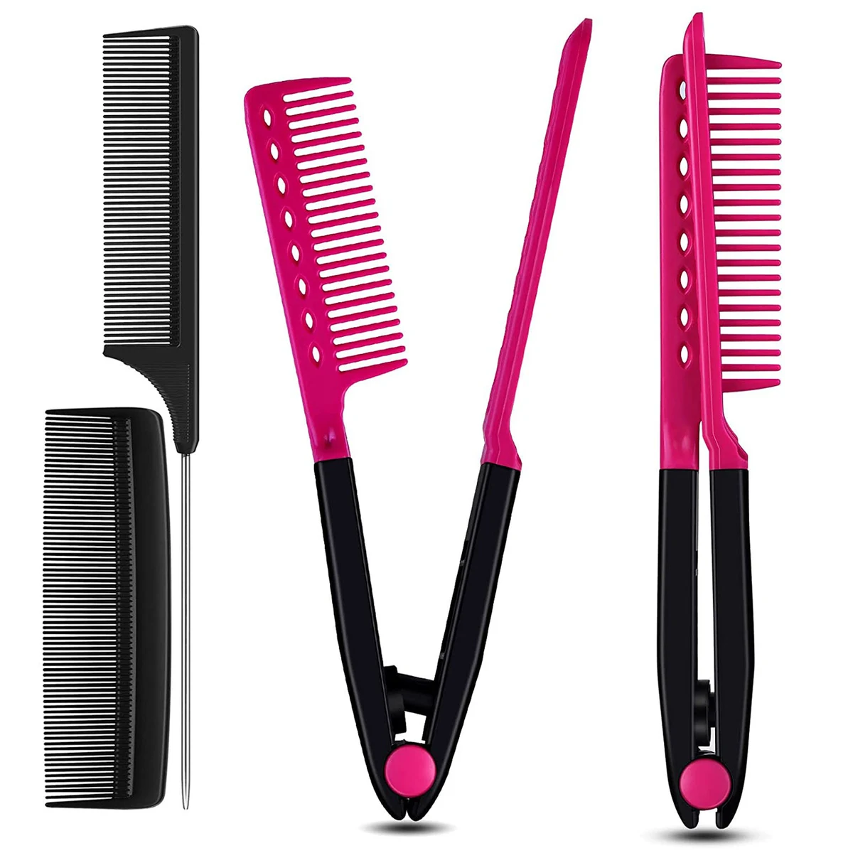 3 in 1 V-Spring Grip Straightening Comb 1