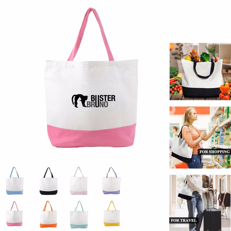 Cotton Canvas Reusable Grocery Shopping Bags