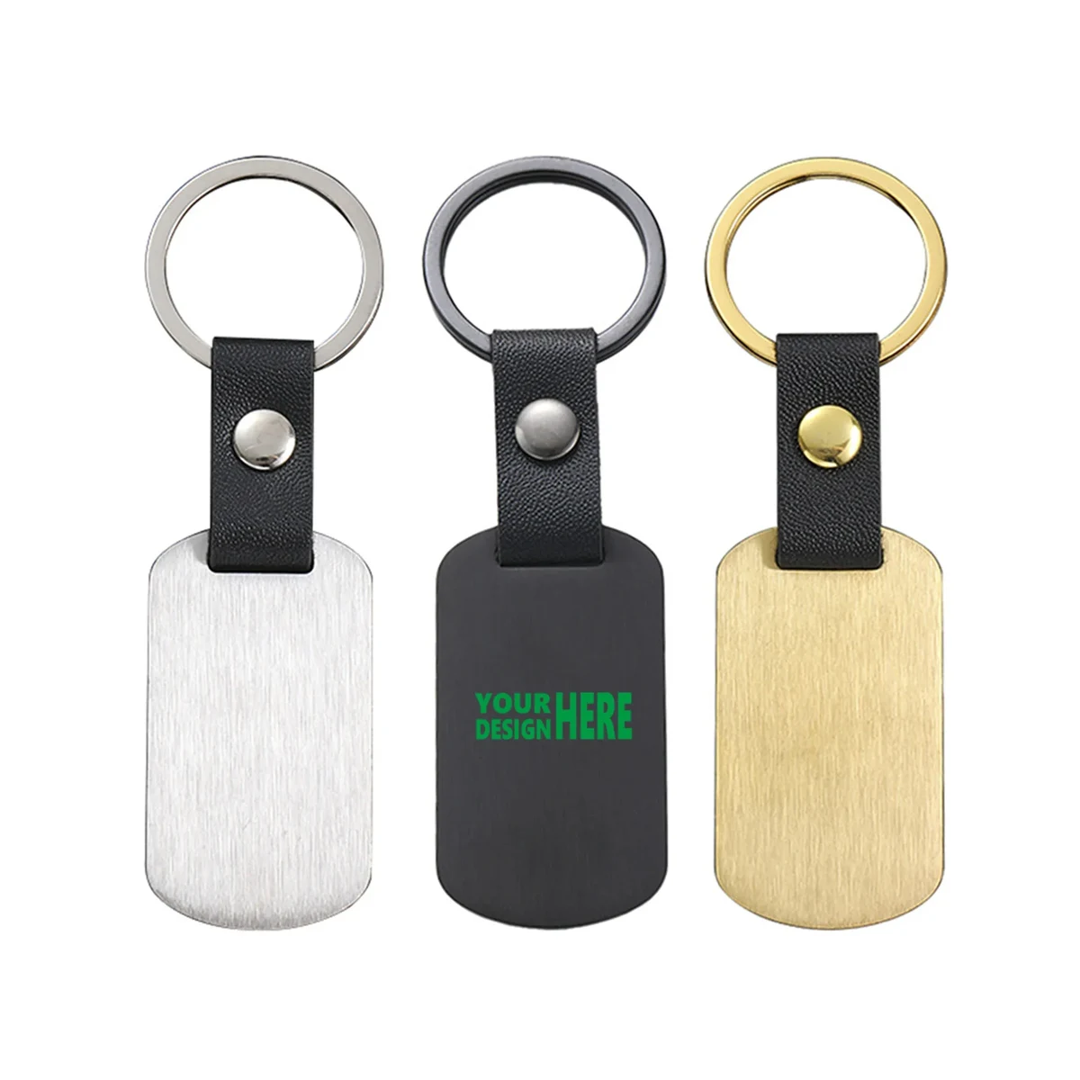 Stainless Steel Military Brand Beather buckle Keychain 1