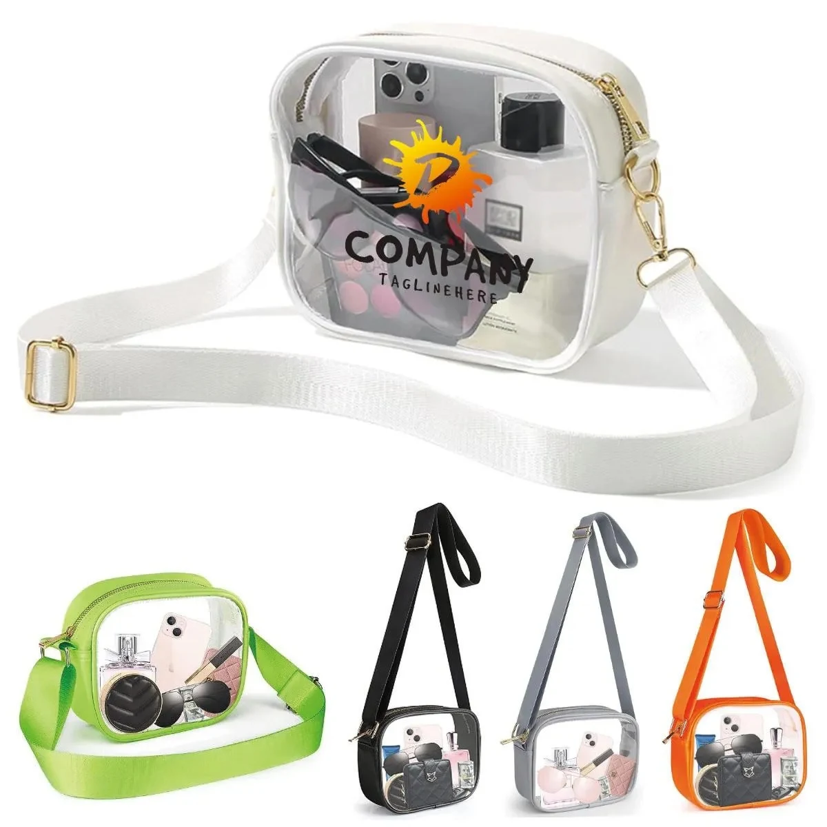 Stadium Approved Clear Crossbody Bags for Concerts Sports 1