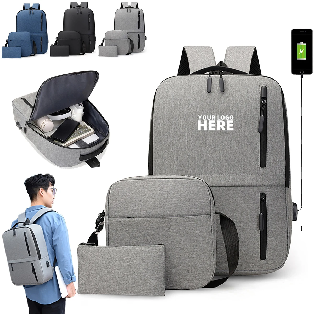 3 Piece Backpack Set 1