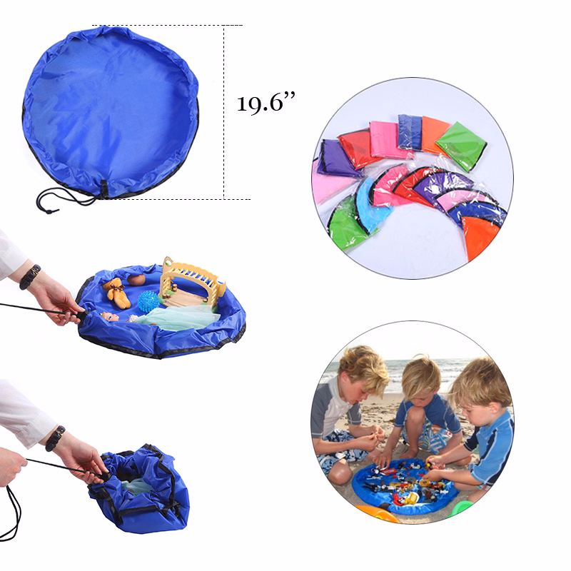 Portable Tidy Up Toy Storage Bag With Drawstring