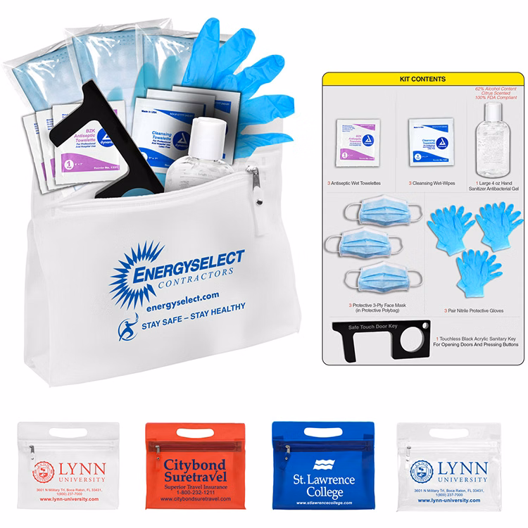 "ILENE" 14 Piece Carry ALL Kit inserted into Zipper Pack