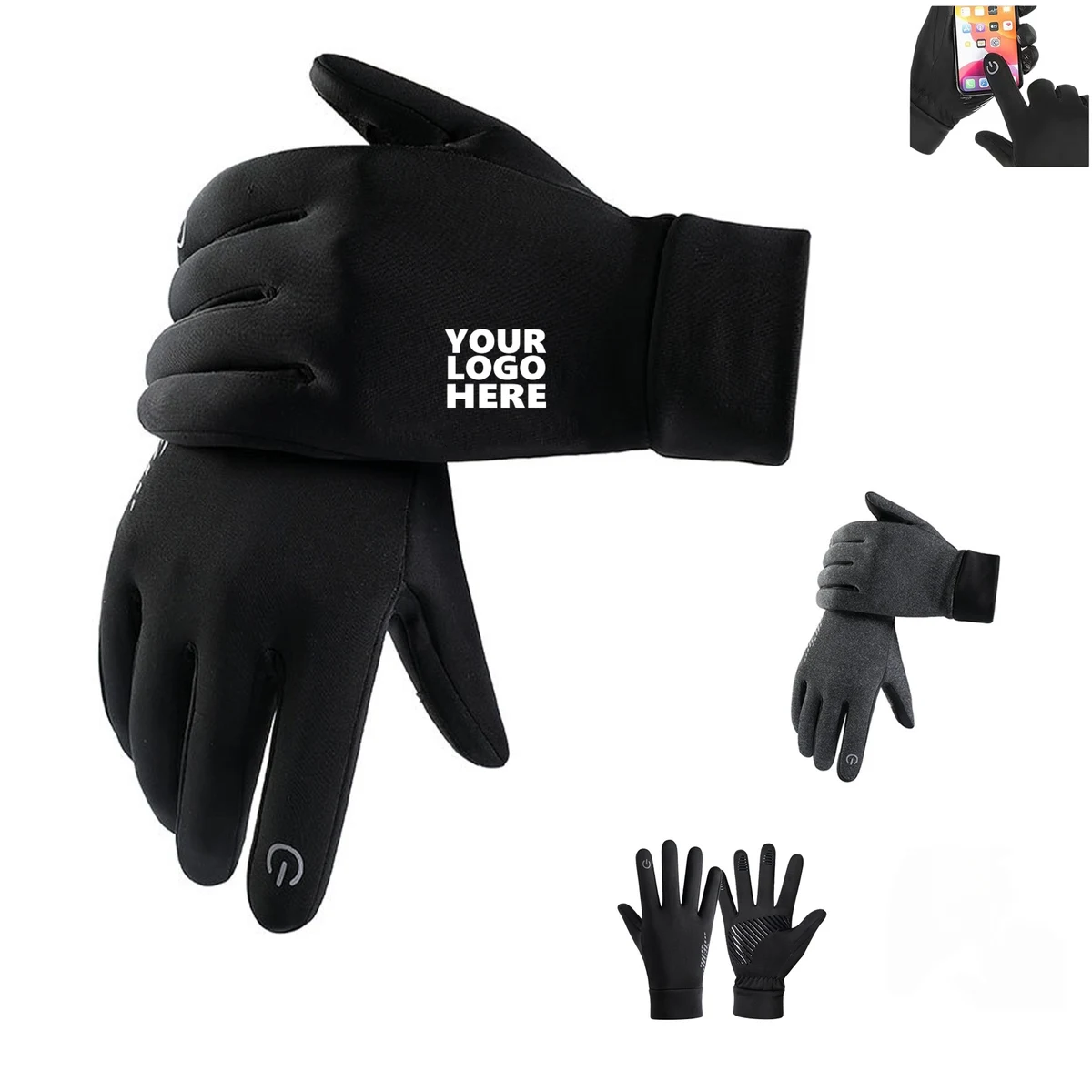 Ski Gloves Touch Screen 1