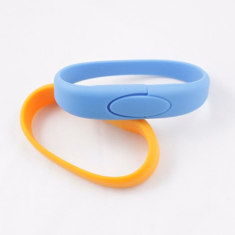 Soft Rubber Silicone Sports Wristband 2GB USB Flash Drive Disk