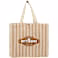 FEED Cotton and Jute Striped Tote