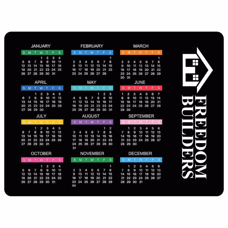 Plastic Mouse Pad with Adhesive Back