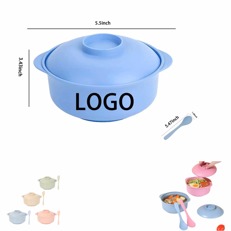 Soup Pot Bowl With Spoon