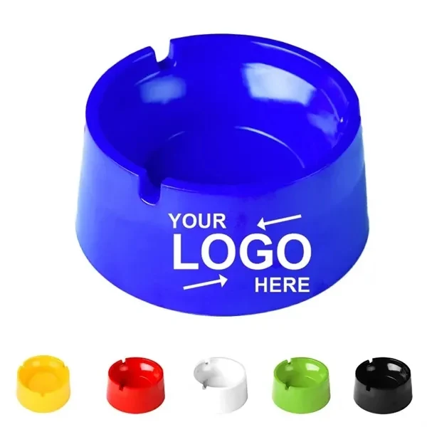 Custom Polished Glass Ashtray with Four Cigarette Rests — Hospitality & Office Decor 1