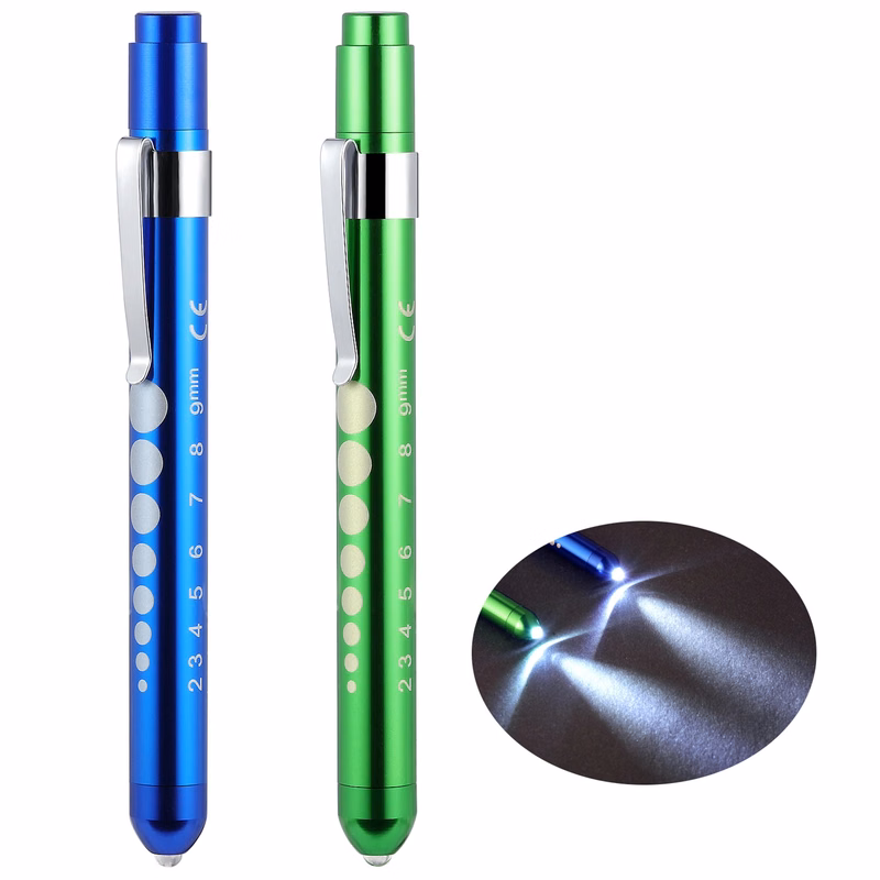 LED Interpupillary Distance Pen Light With Battery