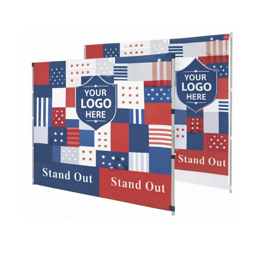 10x7 Tent Back Wall Double Sided Full Color Dye Sub 1