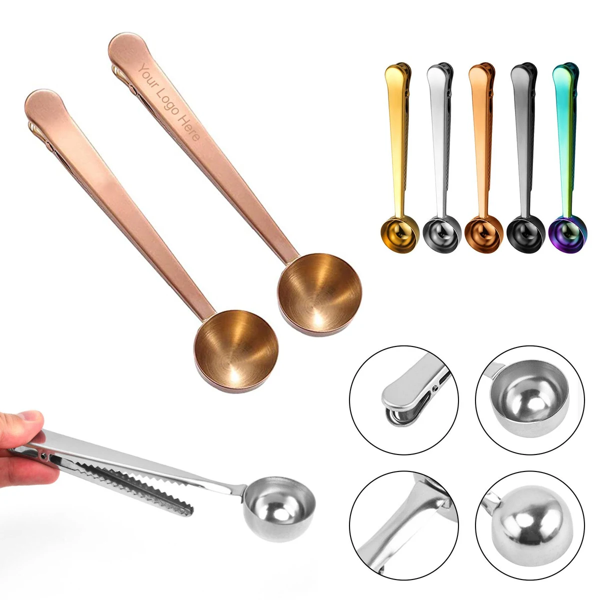 Stainless Steel Coffee Spoon Clip 1