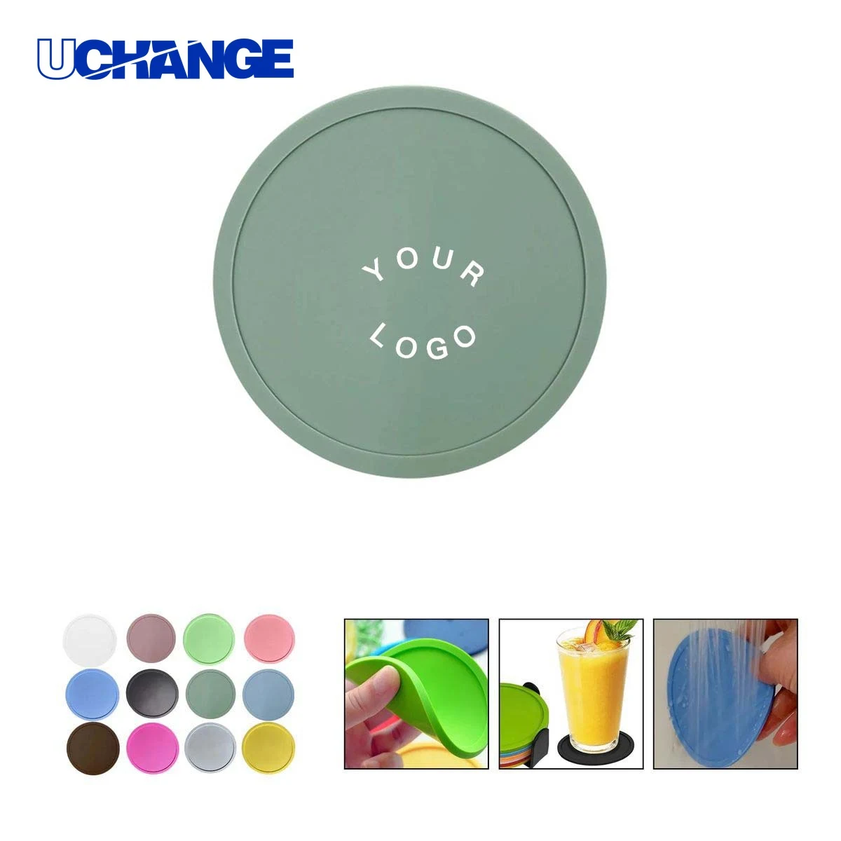 Silicone Coaster Mats Food Grade Heat Resistant Design 1