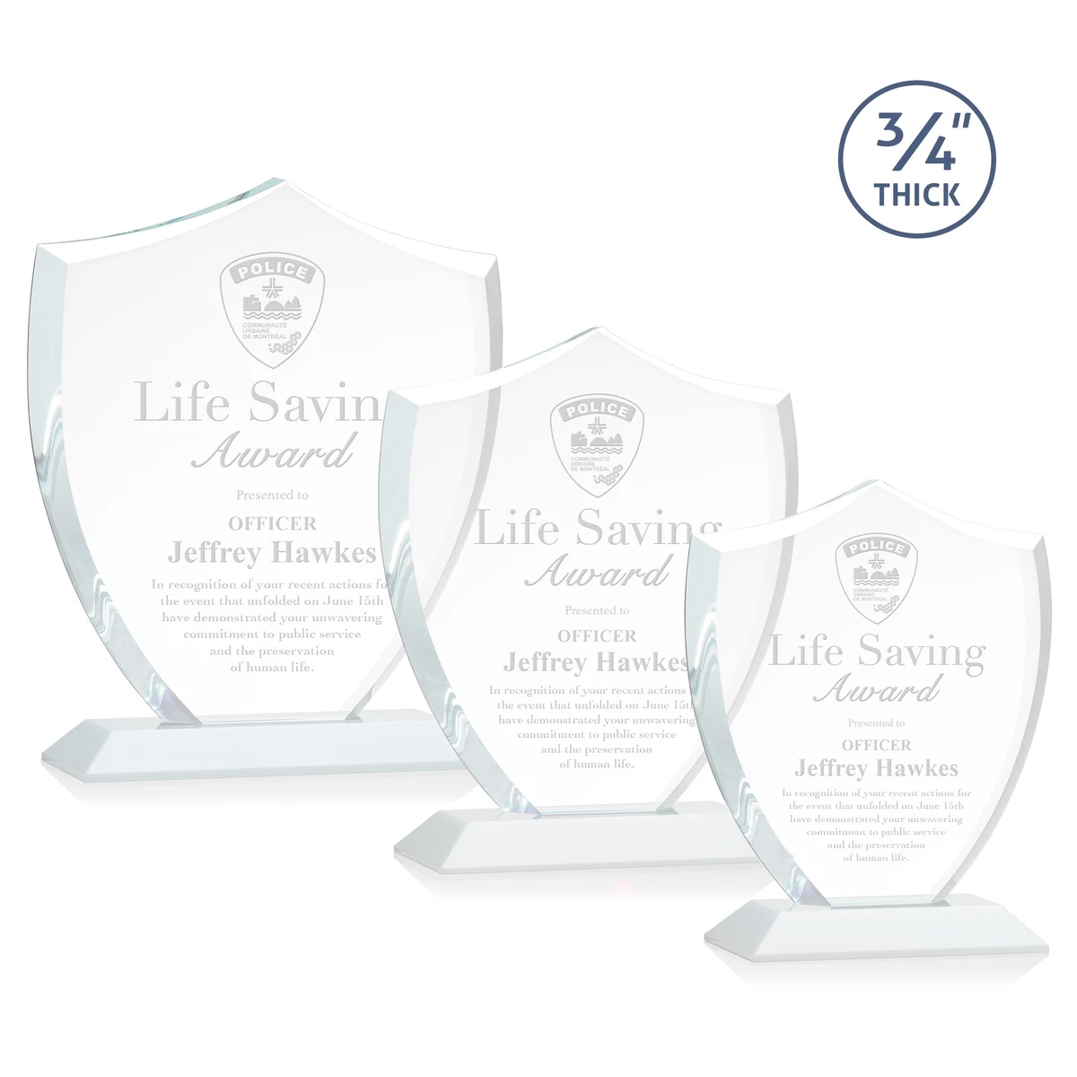 Scudo Shield Award - White 1