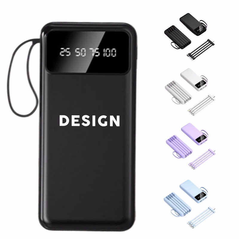 10000mAh Cable Power Bank