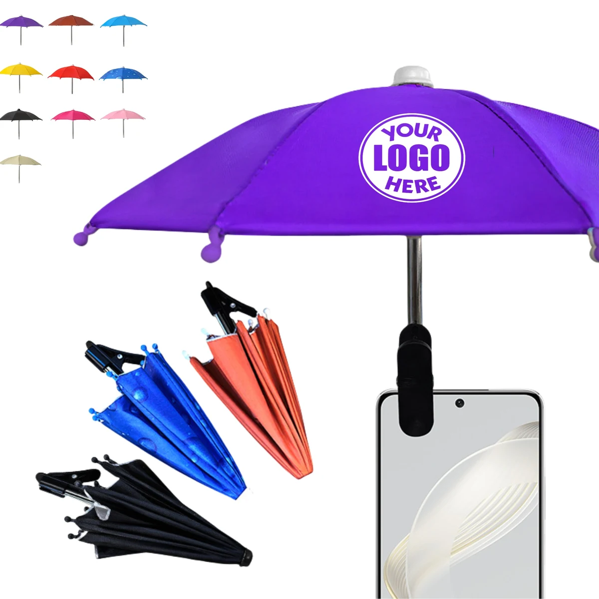 Umbrella Phone Stand for Sun Protection 1