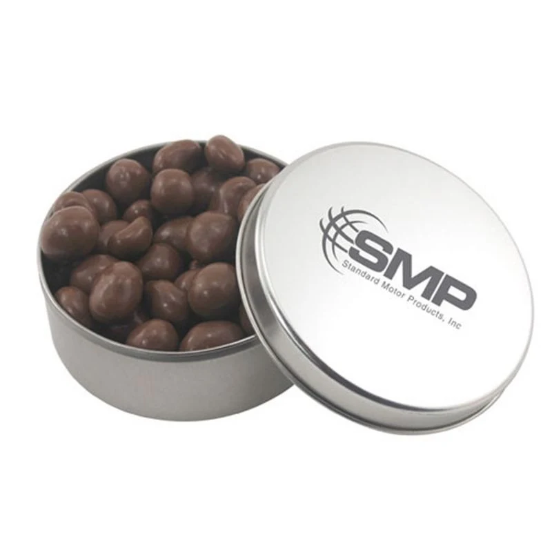 Round Tin with Chocolate Peanuts 1